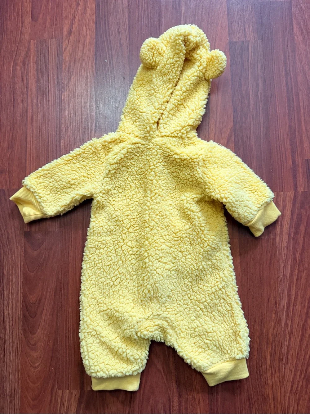 Disney Yellow Winnie the Pooh Sherpa Hooded One-Piece